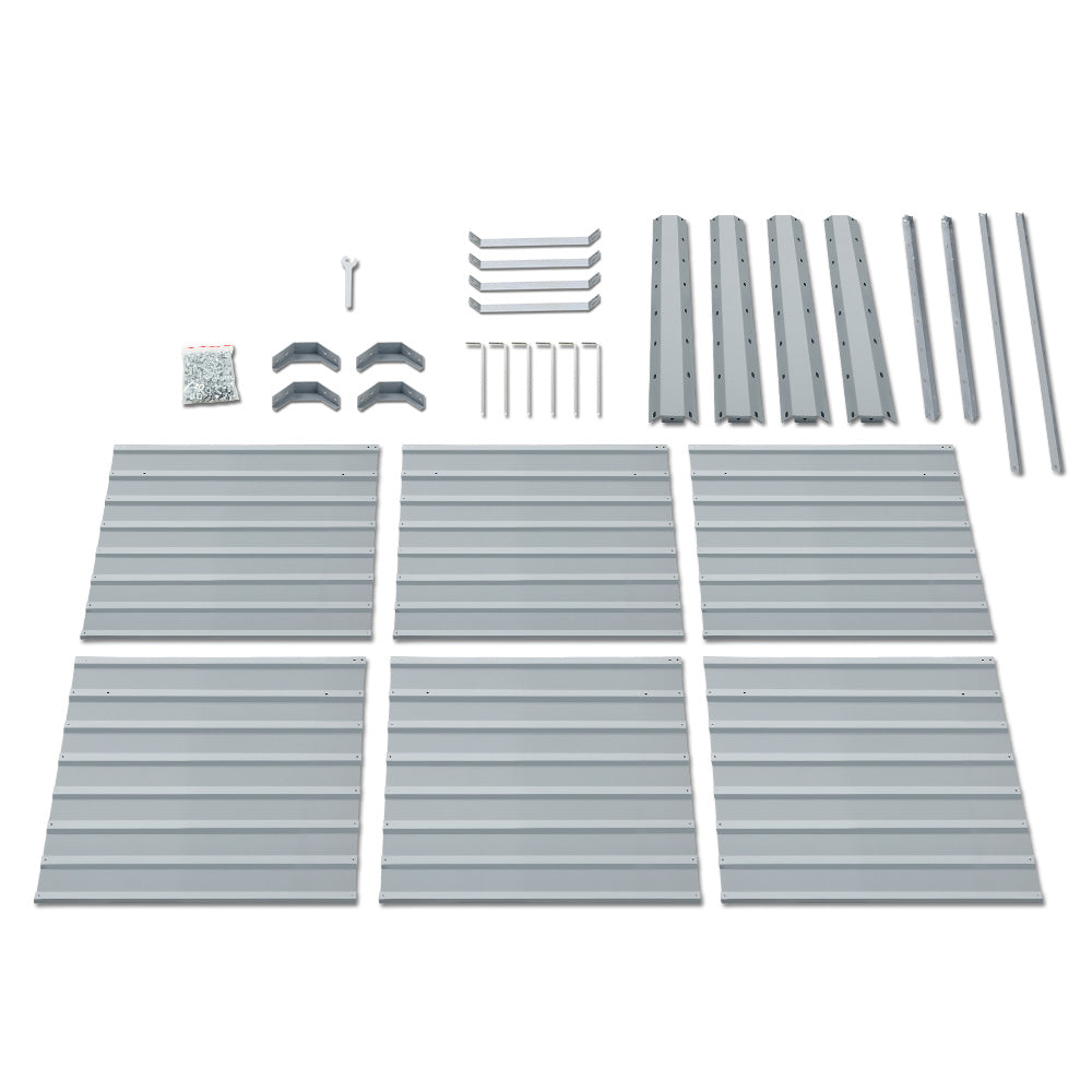 Green Fingers Garden Bed 320x80x77cm Planter Box Raised Container Galvanised Herb