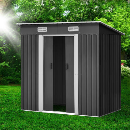 Giantz Garden Shed 1.94x1.21M Sheds Outdoor Storage Workshop House Tool Shelter Sliding Door
