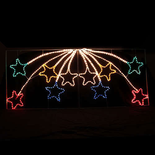 Samland Led Animated 10 Stars Motif Rope Light for Christmas 2.2m